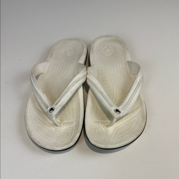 CROCS Women's White Sandals - Picture 1 of 6